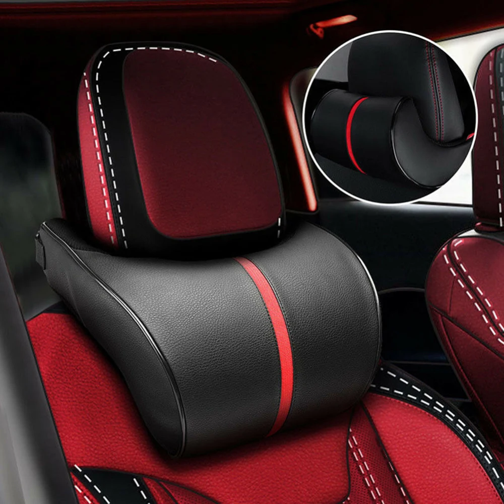 Adjustable Car Headrest Neck Pillow Faux Leather Neck Protection Rest Pillows durable Practical High Quality Material Effective
Adjustable Car Headrest Neck Pillow Faux Leather Neck Protection Rest Pillows durable Practical High Quality Material Effective