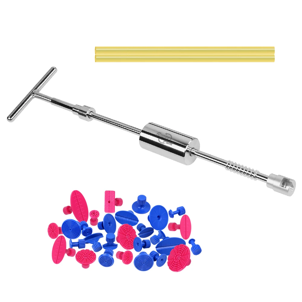 DIY PDR Hand Tools Kit Paintless Dent Repair Puller Slide Hammer Reverse Hammer Glue Tabs Fungi Suction Cup for Hail Pits Remove
DIY PDR Hand Tools Kit Paintless Dent Repair Puller Slide Hammer Reverse Hammer Glue Tabs Fungi Suction Cup for Hail Pits Remove