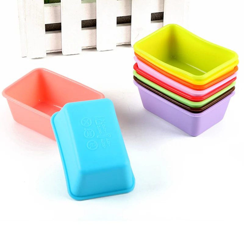 10 Pcs/Set Rectangle Silicone Muffin Cups Mini Loaf Bread Pan Mini Cake Silicone Mold Cupcake Pudding Jelly Soap Mould
10 Pcs/Set Rectangle Silicone Muffin Cups Mini Loaf Bread Pan Mini Cake Silicone Mold Cupcake Pudding Jelly Soap Mould