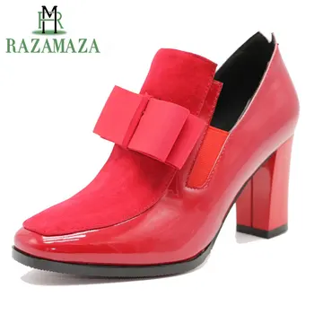 ZALAVOR Size 34-43 Woman's High Heel Shoes Women bowknot Genuine Real Leather square heel Pumps ladies Sexy Shoes Footwear
ZALAVOR Size 34-43 Woman's High Heel Shoes Women bowknot Genuine Real Leather square heel Pumps ladies Sexy Shoes Footwear