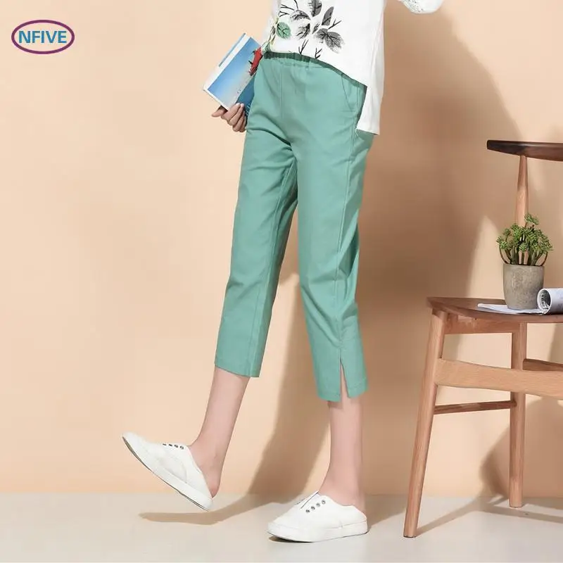 NFIVE Brand 2018 Women Thin Loose Pants New Fashion Korean Summer High Waist Britches All-match Pocket Forking Cropped Trousers
NFIVE Brand 2018 Women Thin Loose Pants New Fashion Korean Summer High Waist Britches All-match Pocket Forking Cropped Trousers