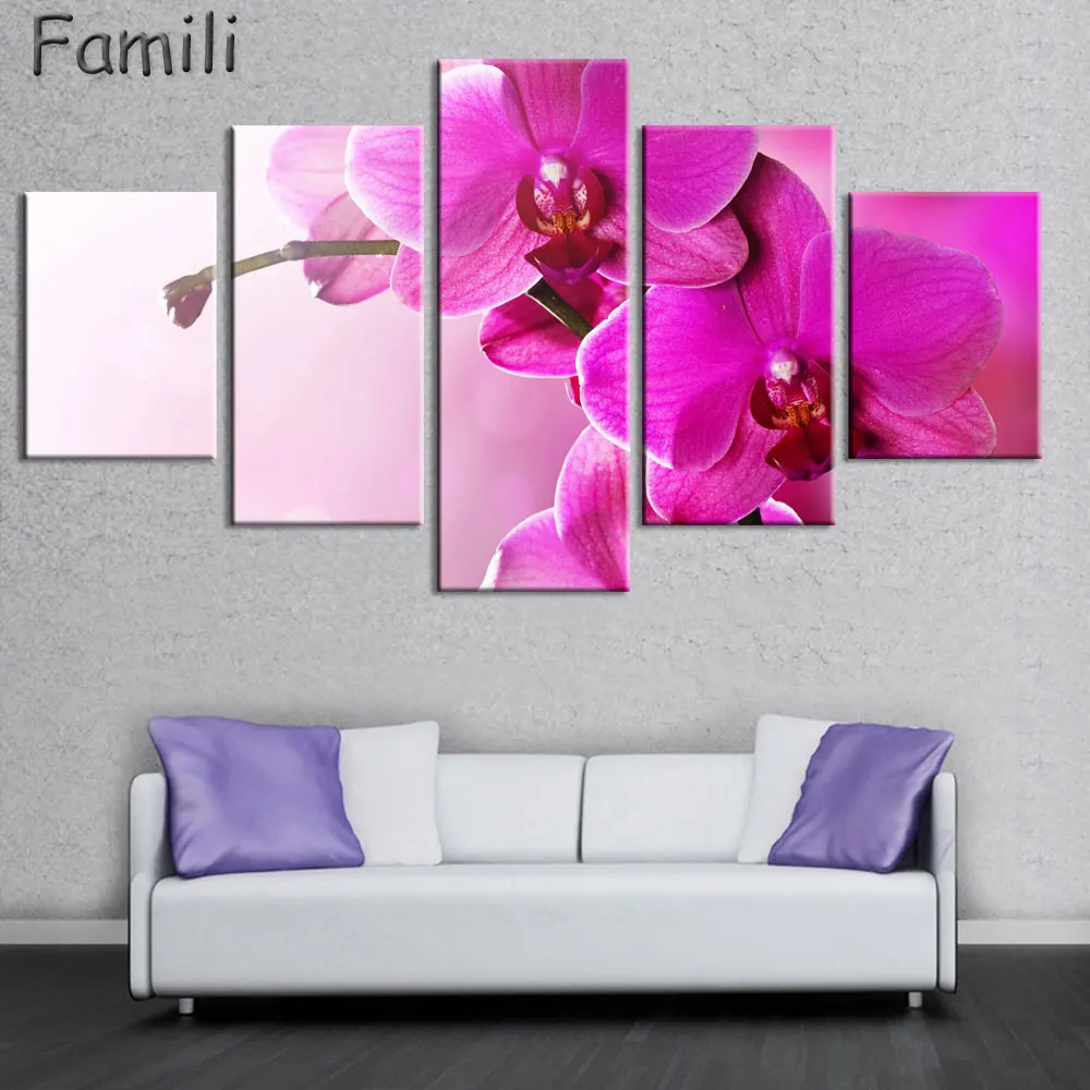 5pcs Print poster canvas Wall Art pink orchids Decoration art oil painting Modular pictures on the wall sitting room(no frame)
5pcs Print poster canvas Wall Art pink orchids Decoration art oil painting Modular pictures on the wall sitting room(no frame)