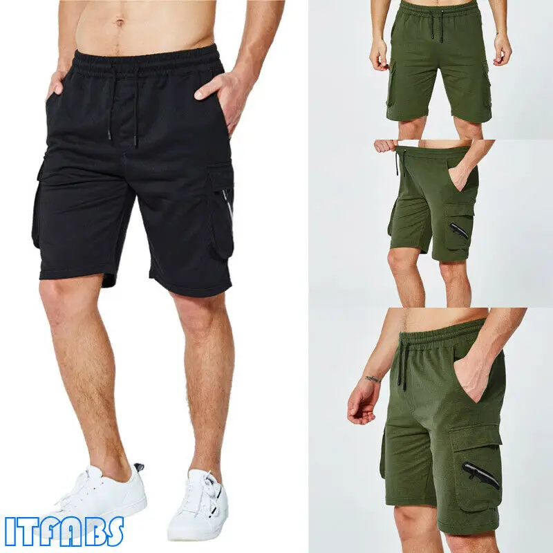 

New Mens Cargo Shorts Solid Stallion Chino Casual Combat Summer Sweatshorts Cotton New Work Casual Half Pants