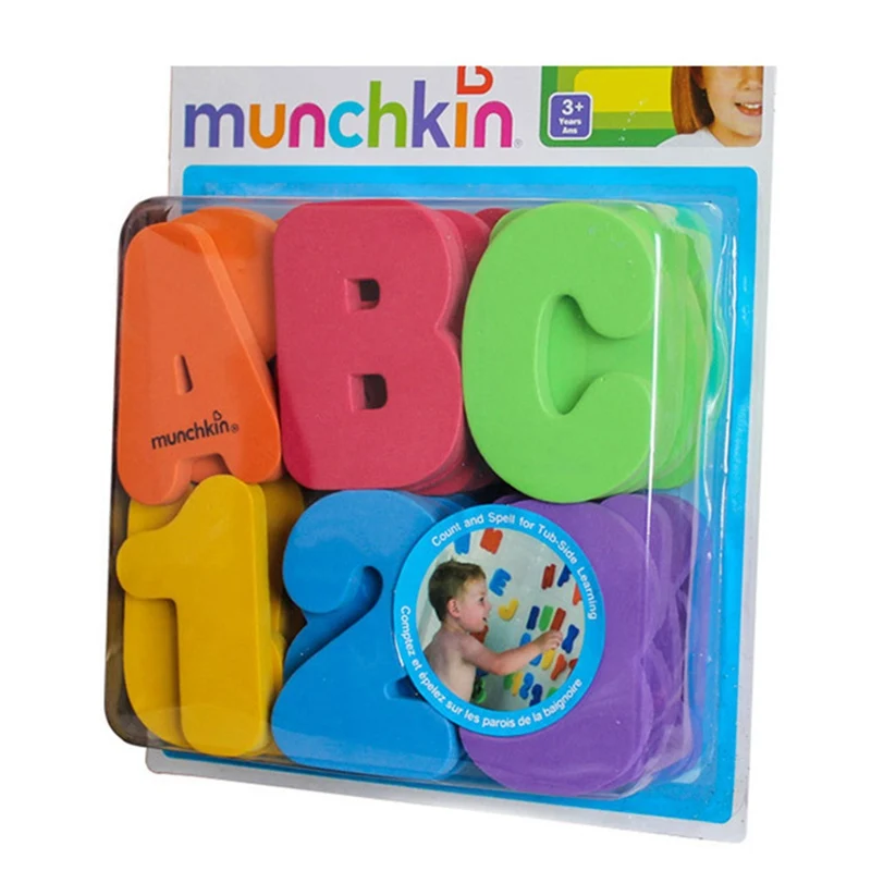 36pcs Baby Kids Toddler A-Z 0-9 EVA Letters Numbers Floating Bath tub Stick Toy