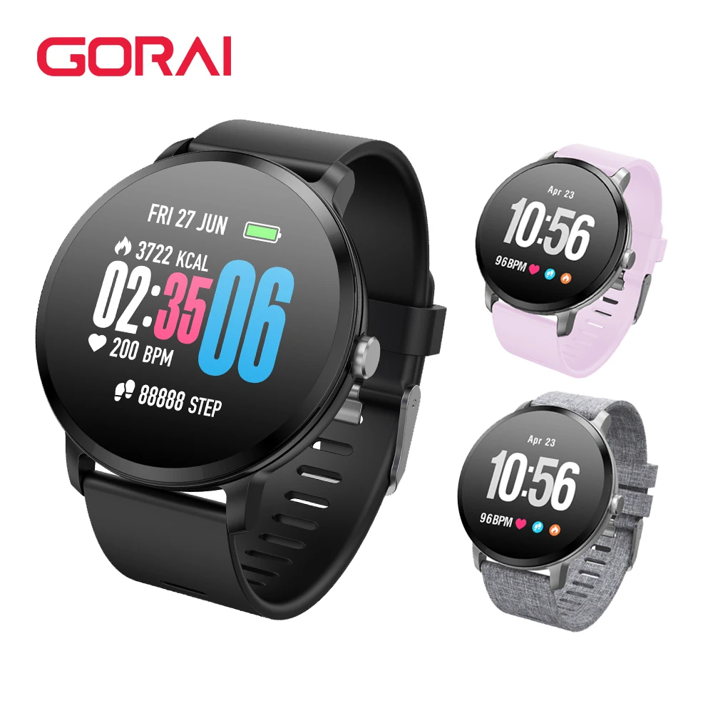 

Goral V11 Smart watch IP67 waterproof Blood Pressure oxygen Heart rate monitor Fitness bracelet Activity tracker For Men Women