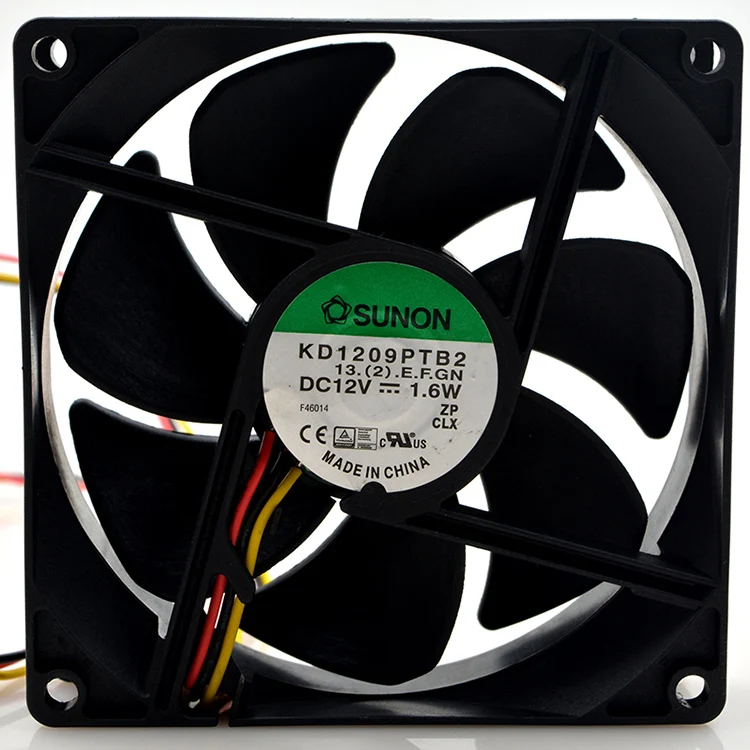 SUNON KD1209PTB2 13.(2).E.F.GN серверный охлаждающий вентилятор постоянного тока 12 В 1,6 Вт 90x90x25 мм 3-проводной
SUNON KD1209PTB2 13.(2).E.F.GN серверный охлаждающий вентилятор постоянного тока 12 В 1,6 Вт 90x90x25 мм 3-проводной