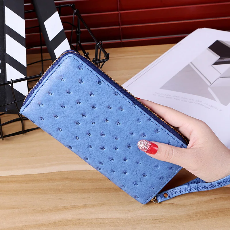 Woman's wallet Long Clutch zipper ostrich pattern Large Capacity Wallets Female Purse Lady Purses Phone Pocket Card Holder 525
Woman's wallet Long Clutch zipper ostrich pattern Large Capacity Wallets Female Purse Lady Purses Phone Pocket Card Holder 525