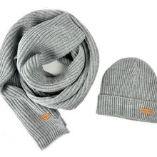 BRUCERIVER Men Women Knit Scarf & Hat Beanie 2PC Set Heather Color winter BRUCERIVER Men Women Knit Scarf & Hat Beanie 2PC Set Heather Color winter