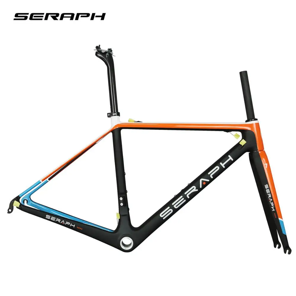 SERAPH high quality custom designed lacquered trademark decal frame carbon fiber t1000 road bike frame FM066
SERAPH high quality custom designed lacquered trademark decal frame carbon fiber t1000 road bike frame FM066