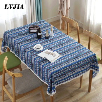 Bohemian Tablecloth National Wind Table Cloth with lace Rectangle Linen Decorative Dining Kitchen Table Cover ZBLX003
Bohemian Tablecloth National Wind Table Cloth with lace Rectangle Linen Decorative Dining Kitchen Table Cover ZBLX003