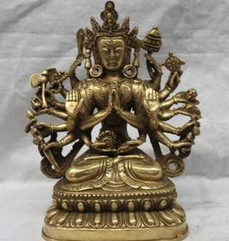 WBY---504+++7"Tibet Brass Copper 18 Hands Maha Cundi Mother Kwan-yin Avalokiteshvara Statue
WBY---504+++7"Tibet Brass Copper 18 Hands Maha Cundi Mother Kwan-yin Avalokiteshvara Statue