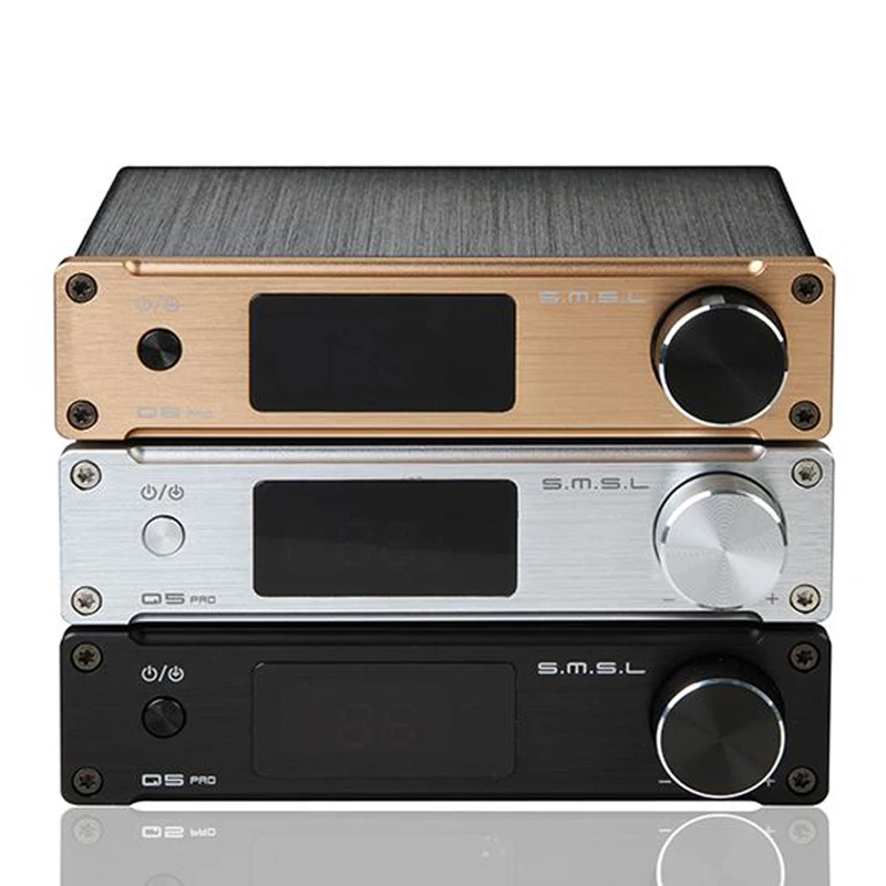 SMSL Q5 Pro Hi-Fi Audio Digital Power Amplifier 2x45W Control USB COAXIAL OPTICAL Input 192KHZ 44Bit Color Black Silver Gold
SMSL Q5 Pro Hi-Fi Audio Digital Power Amplifier 2x45W Control USB COAXIAL OPTICAL Input 192KHZ 44Bit Color Black Silver Gold