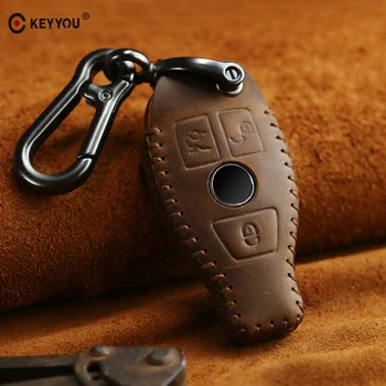 KEYYOU Genuine Leather Car Key Case Cover Keychain For Mercedes Benz W203 W210 W211 W124 W202 W204 AMG Auto Accessories
KEYYOU Genuine Leather Car Key Case Cover Keychain For Mercedes Benz W203 W210 W211 W124 W202 W204 AMG Auto Accessories