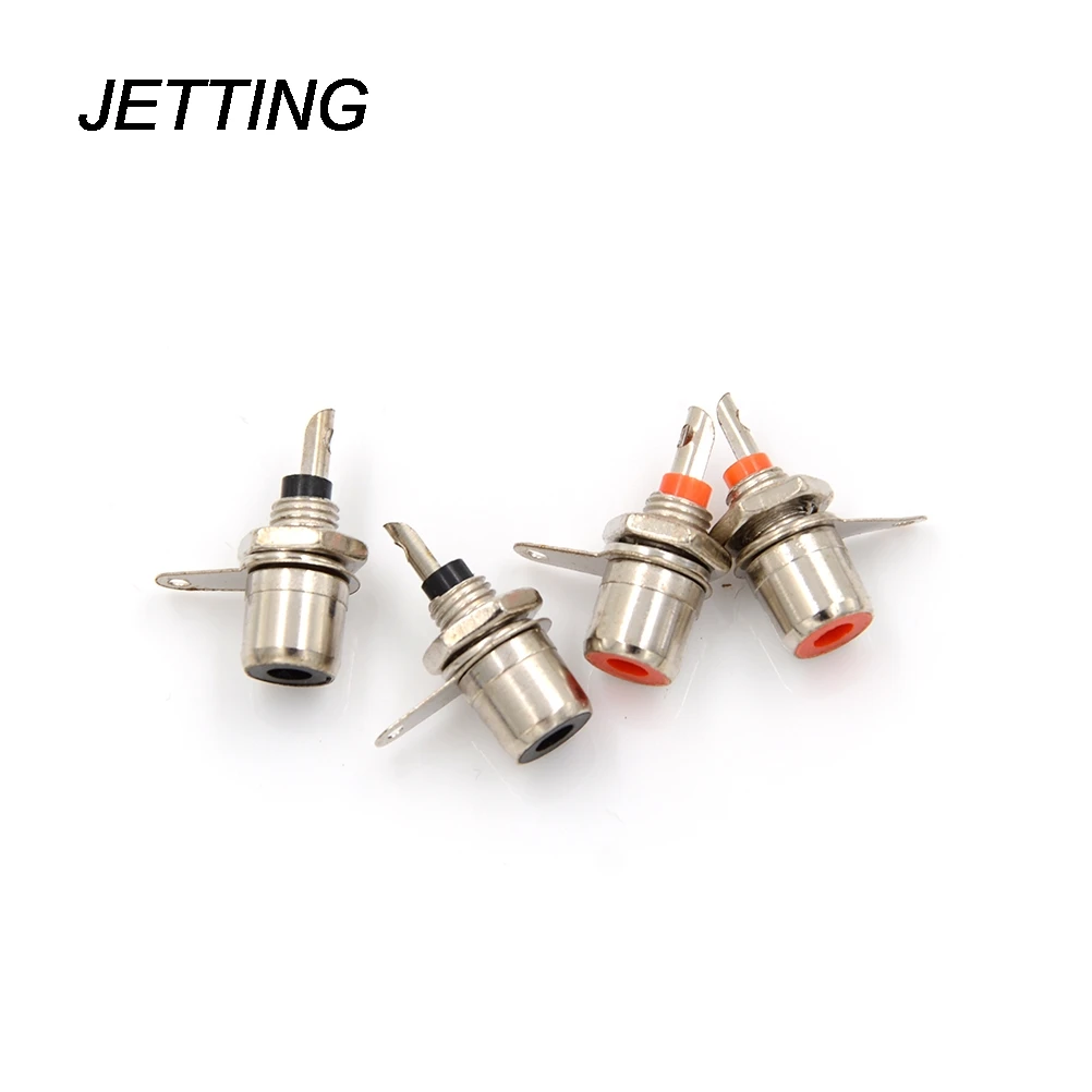 4Pcs Balck+Red RCA Chassis Panel Mount Jack Plug Socket Connectors Professional Grade Audio Connectors
4Pcs Balck+Red RCA Chassis Panel Mount Jack Plug Socket Connectors Professional Grade Audio Connectors