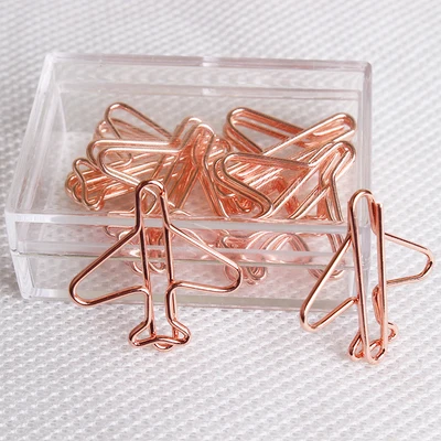 20 Clips Air Plane Cute Rose Gold Paper Clips Decorative Binder Clips Metal Paper Clip
20 Clips Air Plane Cute Rose Gold Paper Clips Decorative Binder Clips Metal Paper Clip