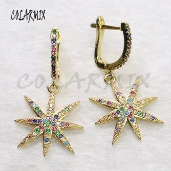 5 Pairs Cross Star earrings star dangle earrings hook earrings rainbow crystal jewelry for women summer jewelry for girls 5468
5 Pairs Cross Star earrings star dangle earrings hook earrings rainbow crystal jewelry for women summer jewelry for girls 5468