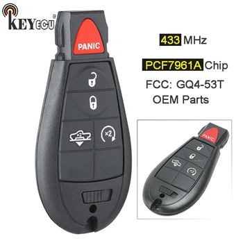 KEYECU 433MHz PCF7961A Chip FCC: GQ4-53T OEM Parts 4+1 5 Button Remote Key Fobik Fob for Dodge RAM 1500 2500 3500 2013-2020
KEYECU 433MHz PCF7961A Chip FCC: GQ4-53T OEM Parts 4+1 5 Button Remote Key Fobik Fob for Dodge RAM 1500 2500 3500 2013-2020