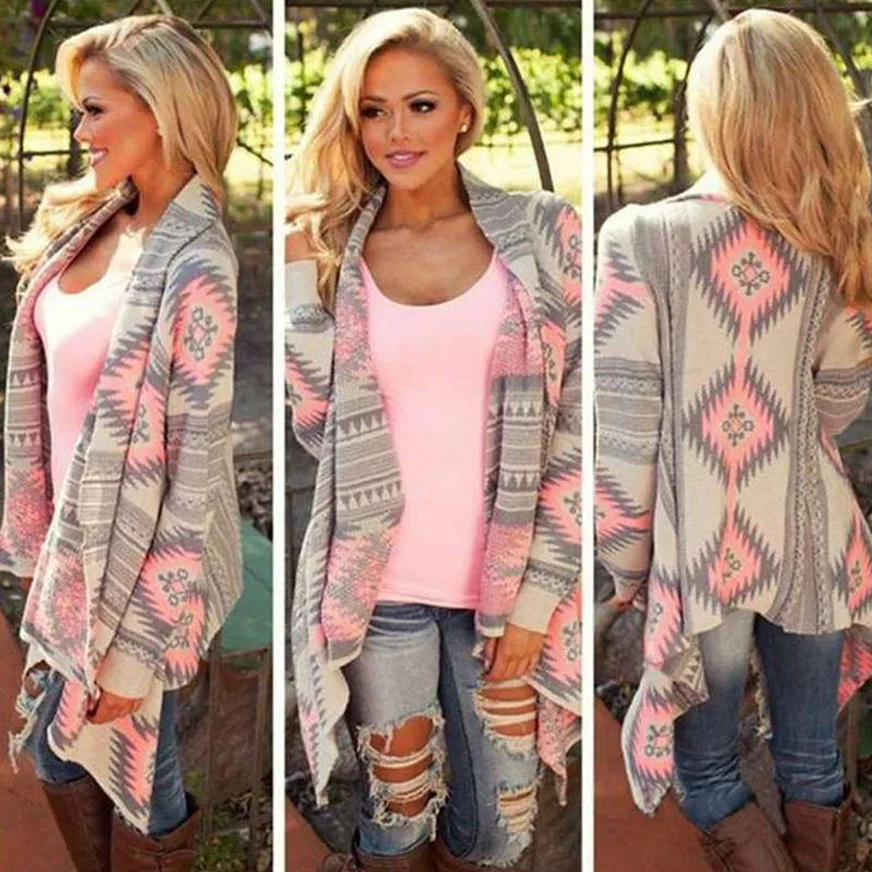 The New European and American Big Swing Asymmetrical Geometric Pattern Knit Cardigan Clothes for Women
The New European and American Big Swing Asymmetrical Geometric Pattern Knit Cardigan Clothes for Women