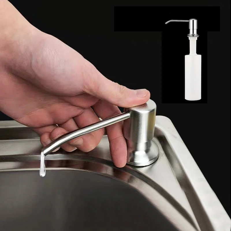 Kitchen Soap Dispenser Stainless Steel Head Sink Detergent Liquid Sanitizer Hand Wash Soap Dispenser Pump Bathroom Soap Bottle
Kitchen Soap Dispenser Stainless Steel Head Sink Detergent Liquid Sanitizer Hand Wash Soap Dispenser Pump Bathroom Soap Bottle