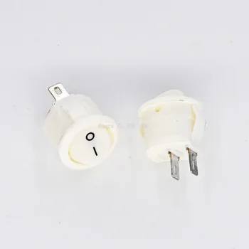 10PCS/LOT 16mm Diameter Small Round Boat Rocker Switches White Mini Round 2 Pin ON-OFF Rocker Switch KCD1
10PCS/LOT 16mm Diameter Small Round Boat Rocker Switches White Mini Round 2 Pin ON-OFF Rocker Switch KCD1