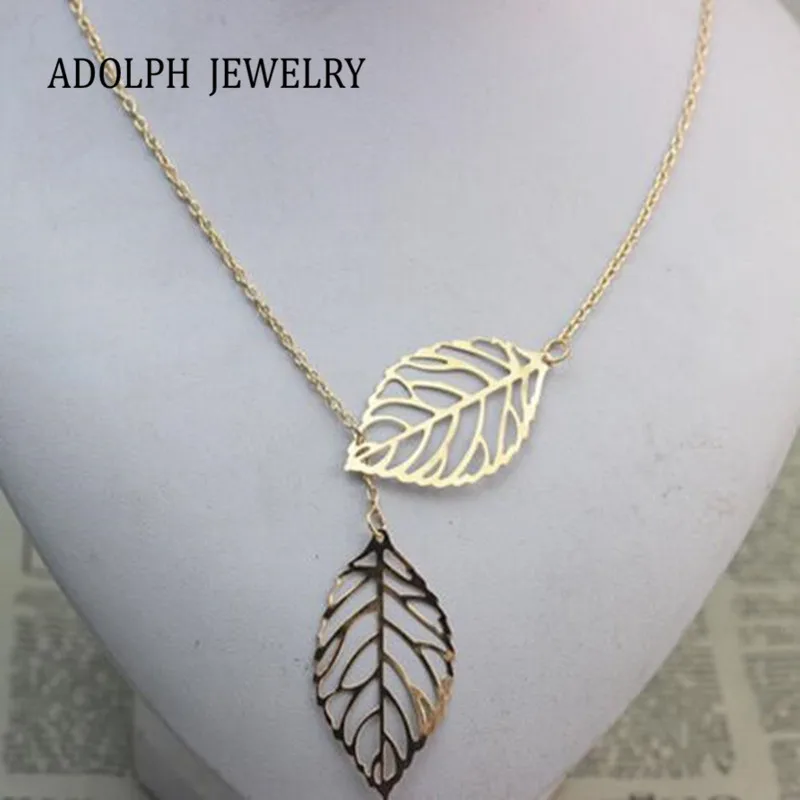 ADOLPH Jewelry LOSS MONEY SALE Fashion Women Double Leaf Necklace Fashion Leaf Pendant Necklaces for women 2015
ADOLPH Jewelry LOSS MONEY SALE Fashion Women Double Leaf Necklace Fashion Leaf Pendant Necklaces for women 2015