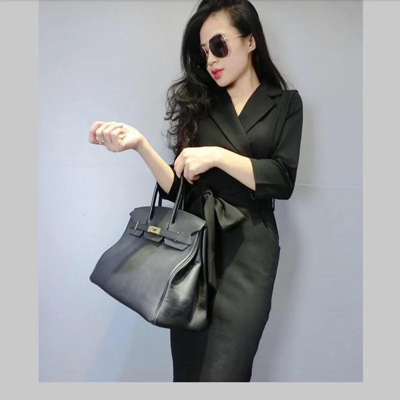2019 autumn new women's dress fashion designer design Slim Mid-Length dress retro Gothic temperament Party Dresses
2019 autumn new women's dress fashion designer design Slim Mid-Length dress retro Gothic temperament Party Dresses