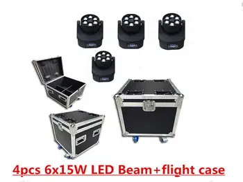 4pcs 6x15w + flightcase + 1.2m dmx cable rgbw 4in1 mini led beam washing bee eye mobile head light dj
4pcs 6x15w + flightcase + 1.2m dmx cable rgbw 4in1 mini led beam washing bee eye mobile head light dj