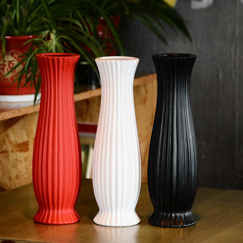 Home Decor Ceramic Flower Vase Ornaments Stripe Tabletop Flower Vases For Decoration Living Room Desktop Crafts Christmas Gifts
Home Decor Ceramic Flower Vase Ornaments Stripe Tabletop Flower Vases For Decoration Living Room Desktop Crafts Christmas Gifts