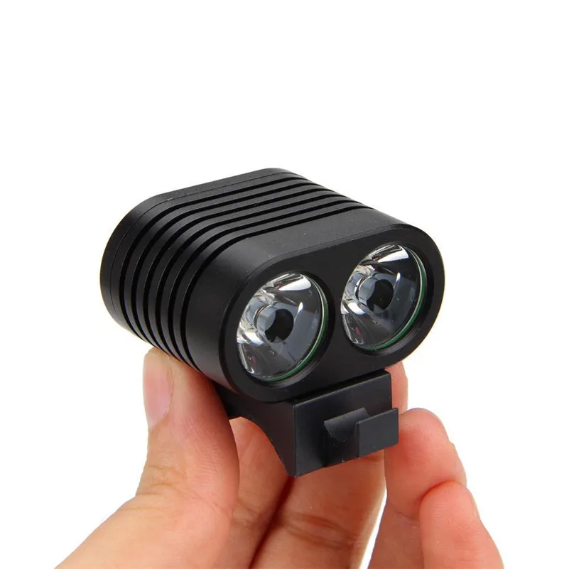 Bike light led flashlight Super Bright 2x XM-L2 Led bike light front Bicycle Lamp Headlight+ Rear light #4A24 (2)