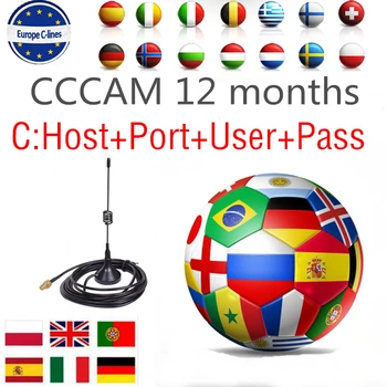 CCCams 7 lines stable for Satellite tv Receiver Support via USB Wifi Europe CCCam Spain German Poland Portugal
