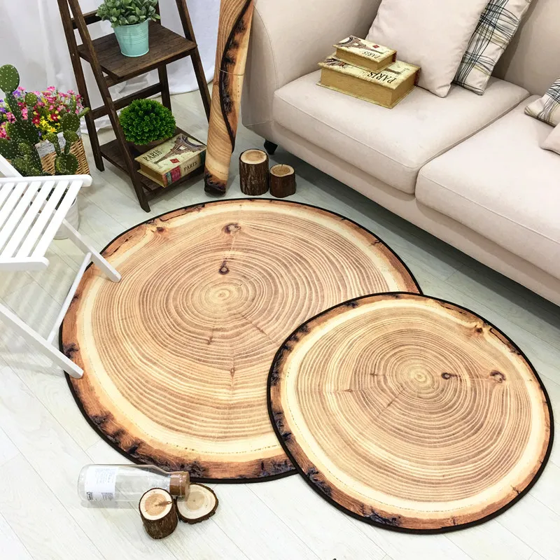 6mm 3D Mat New Nordic Style Circular Carpet Wood Grain Rings Creative Coffee Table Bedroom Computer Chair Non-Slip Mats
6mm 3D Mat New Nordic Style Circular Carpet Wood Grain Rings Creative Coffee Table Bedroom Computer Chair Non-Slip Mats
