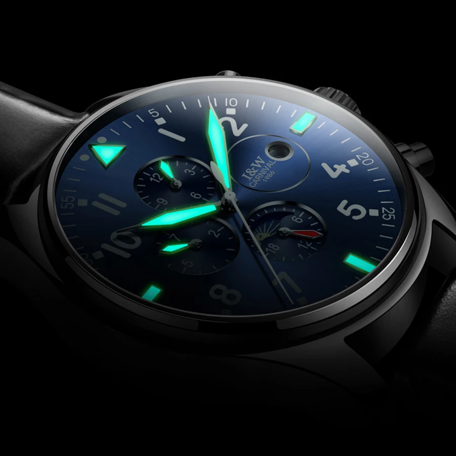 Carnival Sapphire Automatic Mechanical Watch Men Stainless steel waterproof Watch relogio masculine Luminous Wristwatch Gift box 
Carnival Sapphire Automatic Mechanical Watch Men Stainless steel waterproof Watch relogio masculine Luminous Wristwatch Gift box