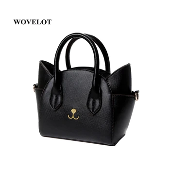 2 Color Fashion women's Handbags pu leather top-handle cute Cat Shoulder Bags Ladies Totes Simple Trapeze Women Messenger Bag
2 Color Fashion women's Handbags pu leather top-handle cute Cat Shoulder Bags Ladies Totes Simple Trapeze Women Messenger Bag