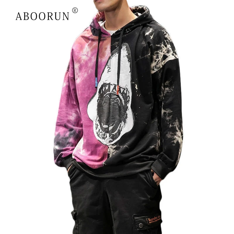 ABOORUN Men's Hip Hop Sweatshirts Funny Shark Cartoon Patchwork Hoodies Spring Autumn Pullover Sportwear for Male R735
ABOORUN Men's Hip Hop Sweatshirts Funny Shark Cartoon Patchwork Hoodies Spring Autumn Pullover Sportwear for Male R735