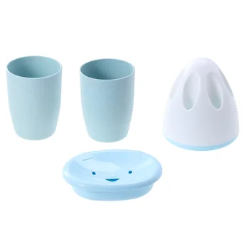 4pcs/1 Set Bath Accessories Plastic Cute Practical Soap Holder Cups Toothbrush Holder Soap Dish for Home Bathroom Toilet
4pcs/1 Set Bath Accessories Plastic Cute Practical Soap Holder Cups Toothbrush Holder Soap Dish for Home Bathroom Toilet
