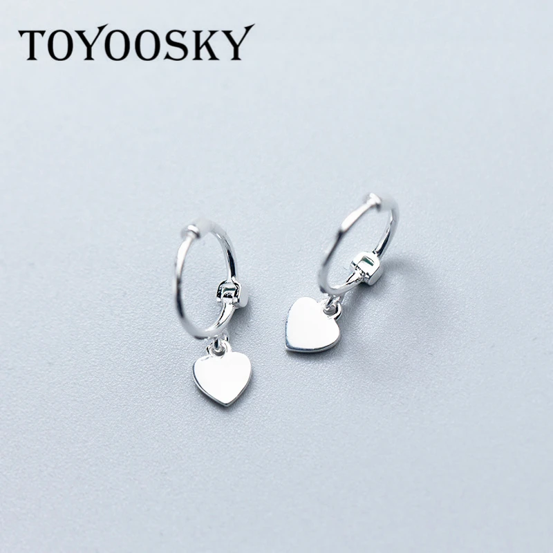TOYOOSKY Real 925 Sterling Silver Silver Rose Gold Color Heart Earrings for Women Girls Small Studs Ear Jewelry Gift
TOYOOSKY Real 925 Sterling Silver Silver Rose Gold Color Heart Earrings for Women Girls Small Studs Ear Jewelry Gift