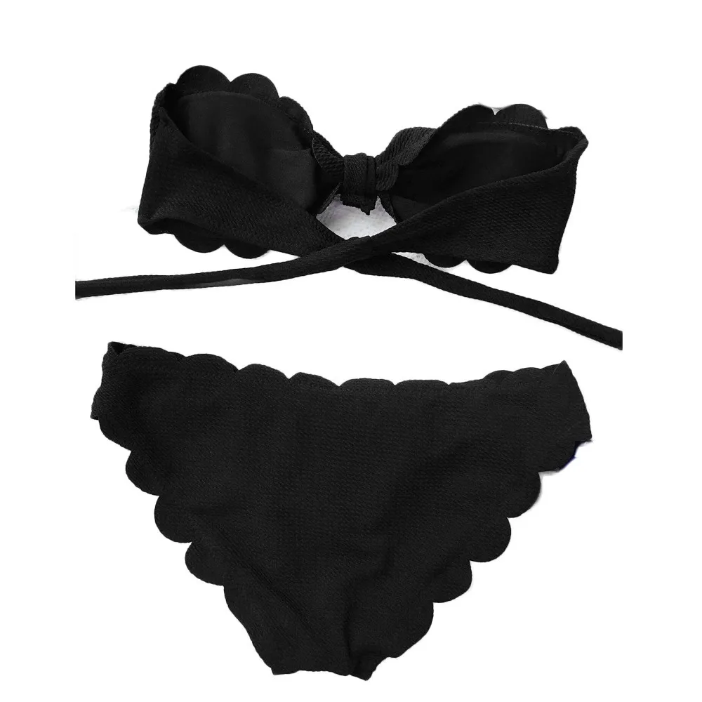 Swim Suit Women Sexy Push-Up Padded Bra Beach Halter Bikini Set Swimsuit Swimwear Maillot De Bain Taille Haute 0.95#0 |