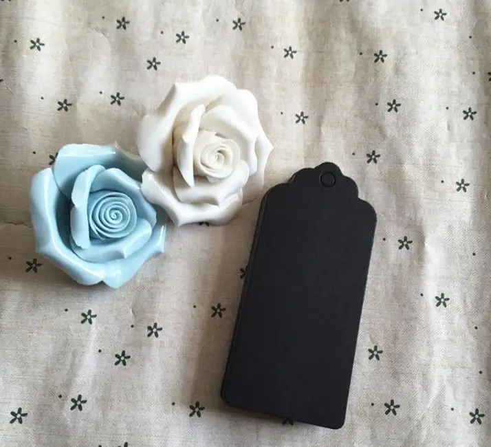 9 * 4 cm New arrivals exquisite black kraft paper tags jewelry price tags card tags with Hemp rope 300 pcs/lot fr
9 * 4 cm New arrivals exquisite black kraft paper tags jewelry price tags card tags with Hemp rope 300 pcs/lot fr