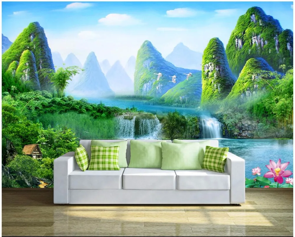 Custom mural photo 3d wallpaper Fresh Guilin waterfall landscape decoration painting 3d wall murals wallpaper for walls 3 d
Custom mural photo 3d wallpaper Fresh Guilin waterfall landscape decoration painting 3d wall murals wallpaper for walls 3 d