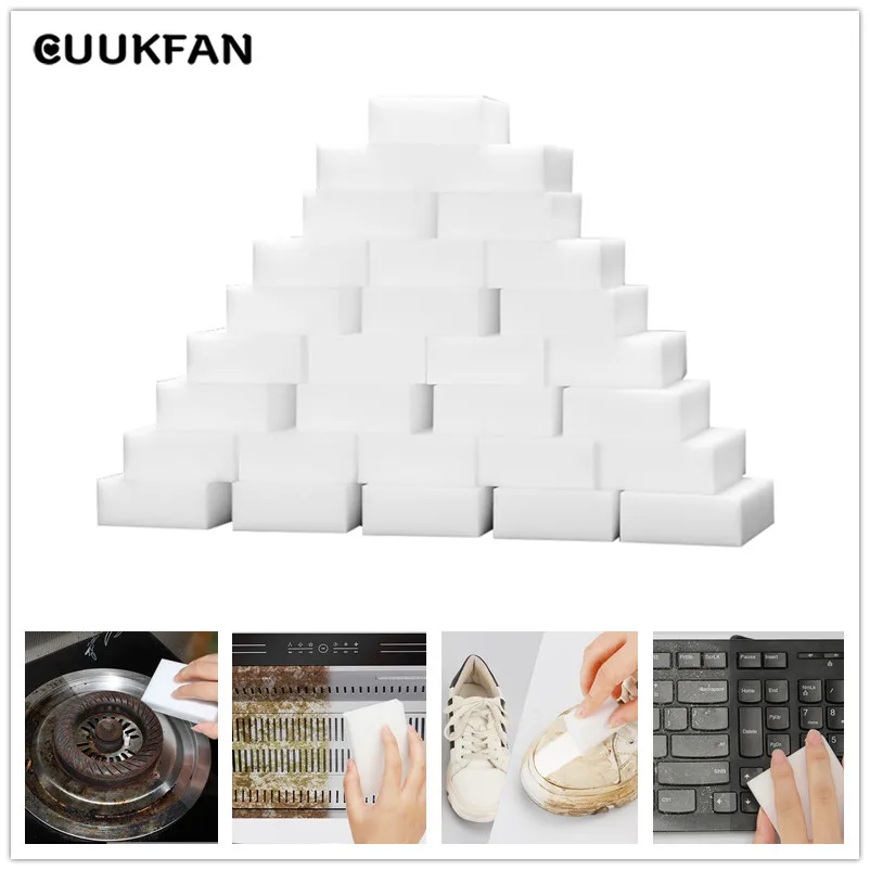 Melanin Sponges 100 pcs Magic Sponge Dishwashing Sponges Kitchen Dish Cleaning Melamine Sponge 100 pcs For Washing 10*6*2cm
Melanin Sponges 100 pcs Magic Sponge Dishwashing Sponges Kitchen Dish Cleaning Melamine Sponge 100 pcs For Washing 10*6*2cm