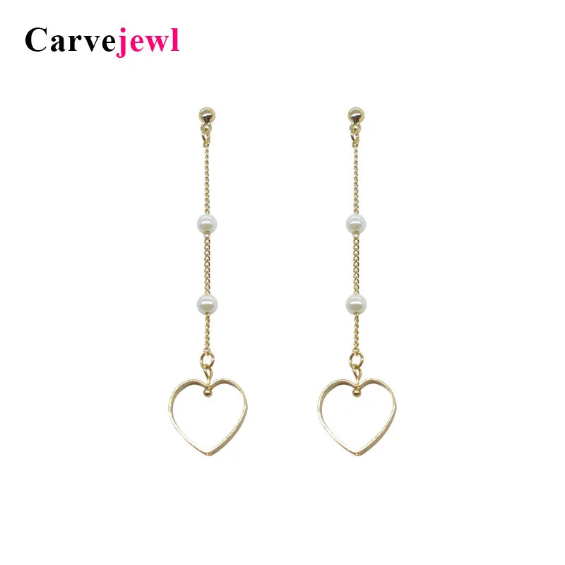Carvejewl long earrings pearl heart dangle earrings for women jewelry girl gift korean earrings 2019 spring style hot sale new
Carvejewl long earrings pearl heart dangle earrings for women jewelry girl gift korean earrings 2019 spring style hot sale new