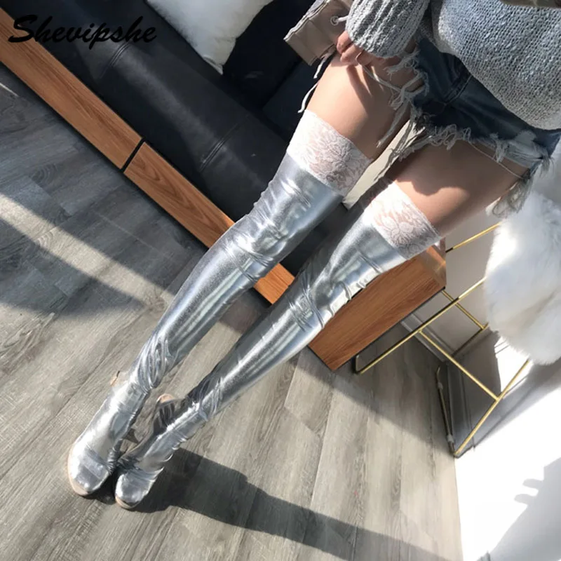 3 Pairs Black Leather Stockings Erotic Lace Women Thigh High Stockings Sexy Lady Sliver Leg Wear Vinyl Fetish Stocking Cludwear
3 Pairs Black Leather Stockings Erotic Lace Women Thigh High Stockings Sexy Lady Sliver Leg Wear Vinyl Fetish Stocking Cludwear