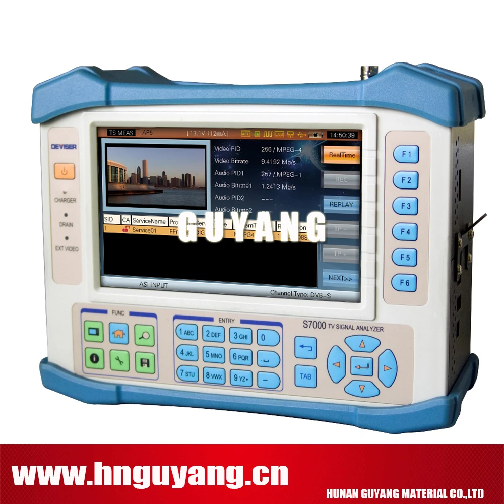 Deviser S7000 Analog powerful Digital Satellite TV Analyzer DVB-C/T/H/T2/S/S2 CATV QAM signal level Meter
Deviser S7000 Analog powerful Digital Satellite TV Analyzer DVB-C/T/H/T2/S/S2 CATV QAM signal level Meter