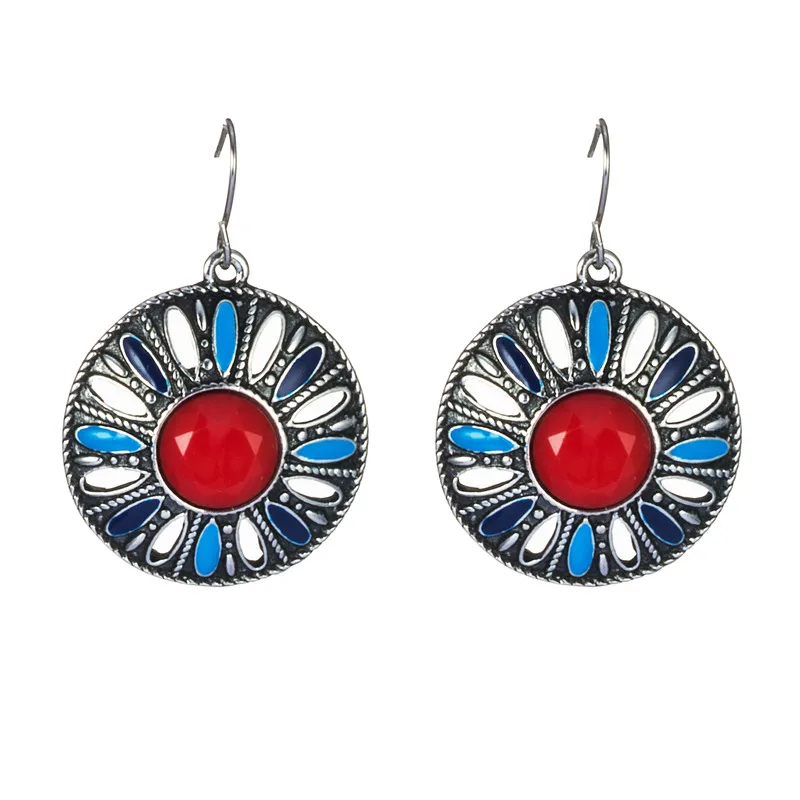 National Wind Retro Red Resin Punk Earrings For Women Vintage Drip Oil Colorful Dangle Round Bohemia Girls Earring Jewelry
National Wind Retro Red Resin Punk Earrings For Women Vintage Drip Oil Colorful Dangle Round Bohemia Girls Earring Jewelry