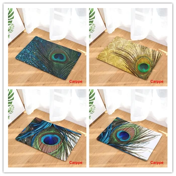 Nordic style Peacock feather mat bedroom rug kitchen bathroom mat rectangular door mat
Nordic style Peacock feather mat bedroom rug kitchen bathroom mat rectangular door mat