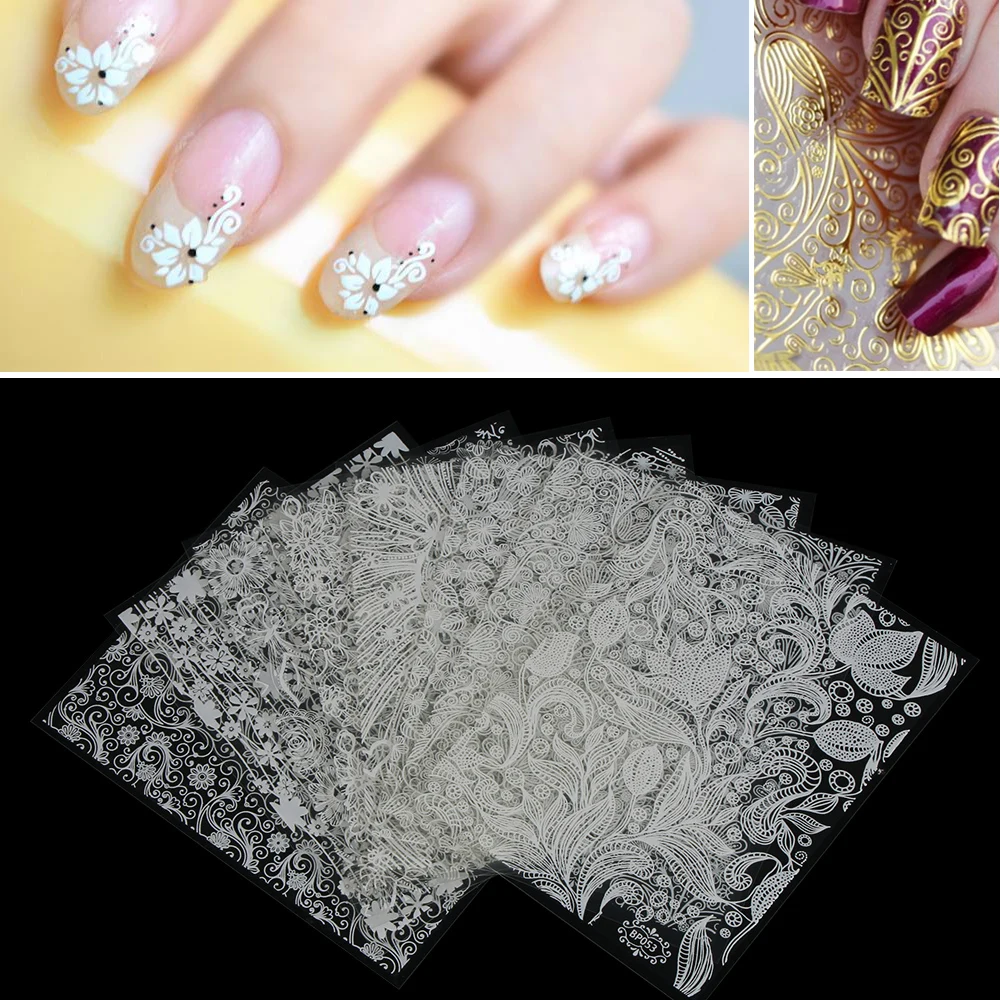 8 PCs/Set 3D Stamping Gold Silver Flower DIY Nail Art Sticker Decal Water Transfer Manicure Glitter Shiny Decor Beauty Tools
8 PCs/Set 3D Stamping Gold Silver Flower DIY Nail Art Sticker Decal Water Transfer Manicure Glitter Shiny Decor Beauty Tools