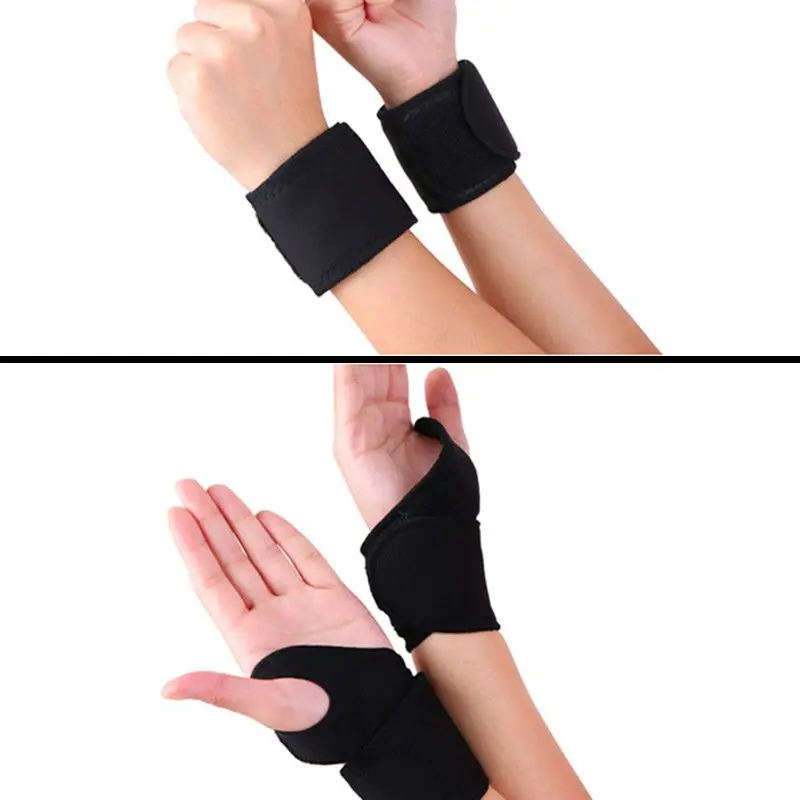 1 Pair Adjustable Self-heating Warm Wrist Band Tourmaline Magnet Wrist Support Straps Wraps Black Sports Wristband For Gym pro
1 Pair Adjustable Self-heating Warm Wrist Band Tourmaline Magnet Wrist Support Straps Wraps Black Sports Wristband For Gym pro