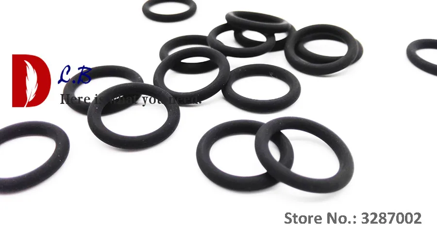 sección transversal 2 mm Identificador de 36 Mm a 58 mm de identificación. Nitrilo Métrico 90 Shore Goma Anillos