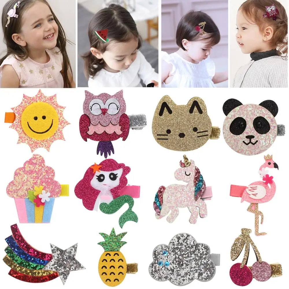 inSowni 2019 1pc Glitter Cartoon Fruit Unicorn Panda Cat Owl Alligator Hair Clips Barrettes Accessories for Baby Girls Toddlers
inSowni 2019 1pc Glitter Cartoon Fruit Unicorn Panda Cat Owl Alligator Hair Clips Barrettes Accessories for Baby Girls Toddlers