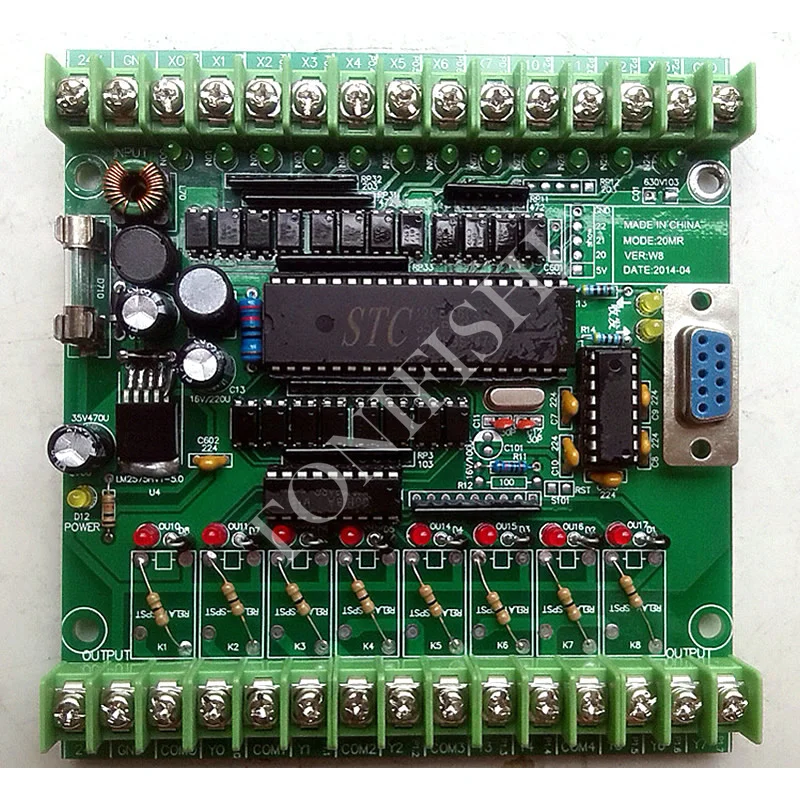 PLC domestic 51 industrial control board FX1N20MRMT single-chip control board learning board send download line
PLC domestic 51 industrial control board FX1N20MRMT single-chip control board learning board send download line